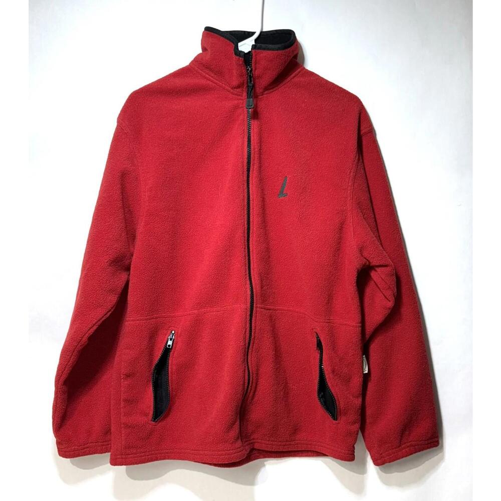 Timberline Colorado Authentic Outerwear Fleece Jacket‎ Men's Medium Red Full Zip